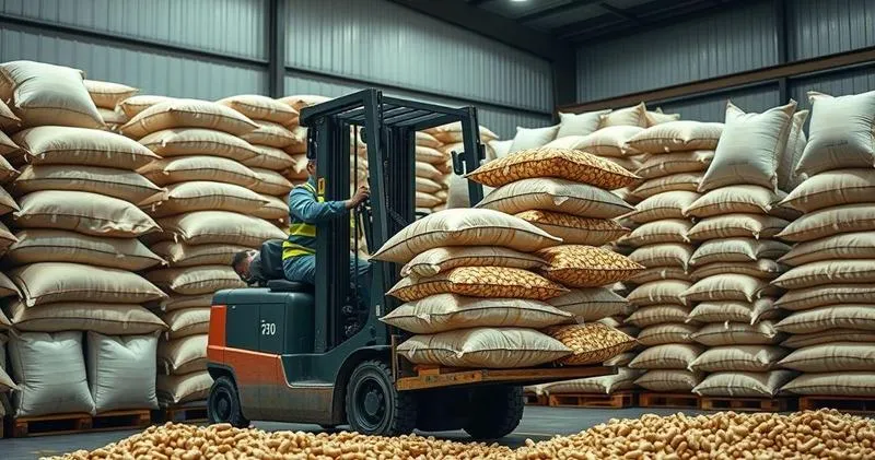 Distribuidor de amendoim para indústrias
