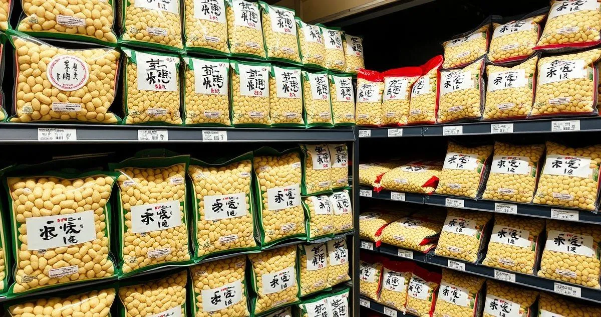 Distribuidor de amendoim japonês 1kg preço
