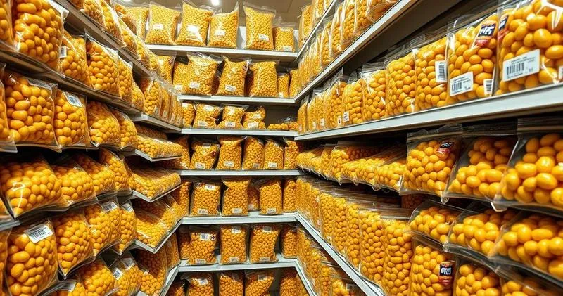 Fornecimento de amendoim doce para mercados