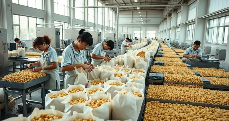 Indústria de amendoim japonês na Grande São Paulo