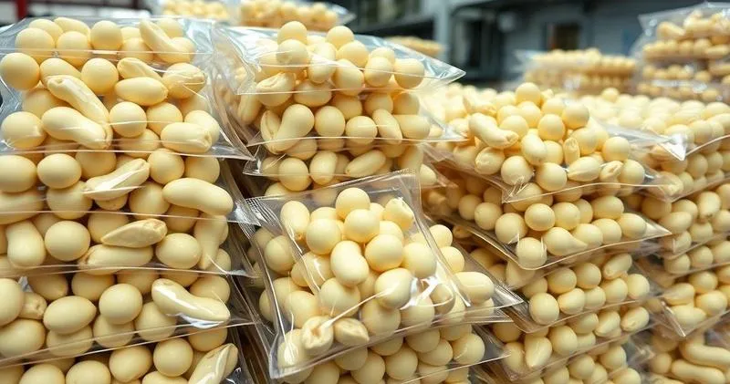 Ovinhos de amendoim para supermercados